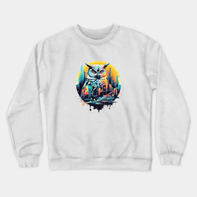 Owl Bird Animal Freedom World Wildlife Beauty Adventure Crewneck Sweatshirt by Cubebox